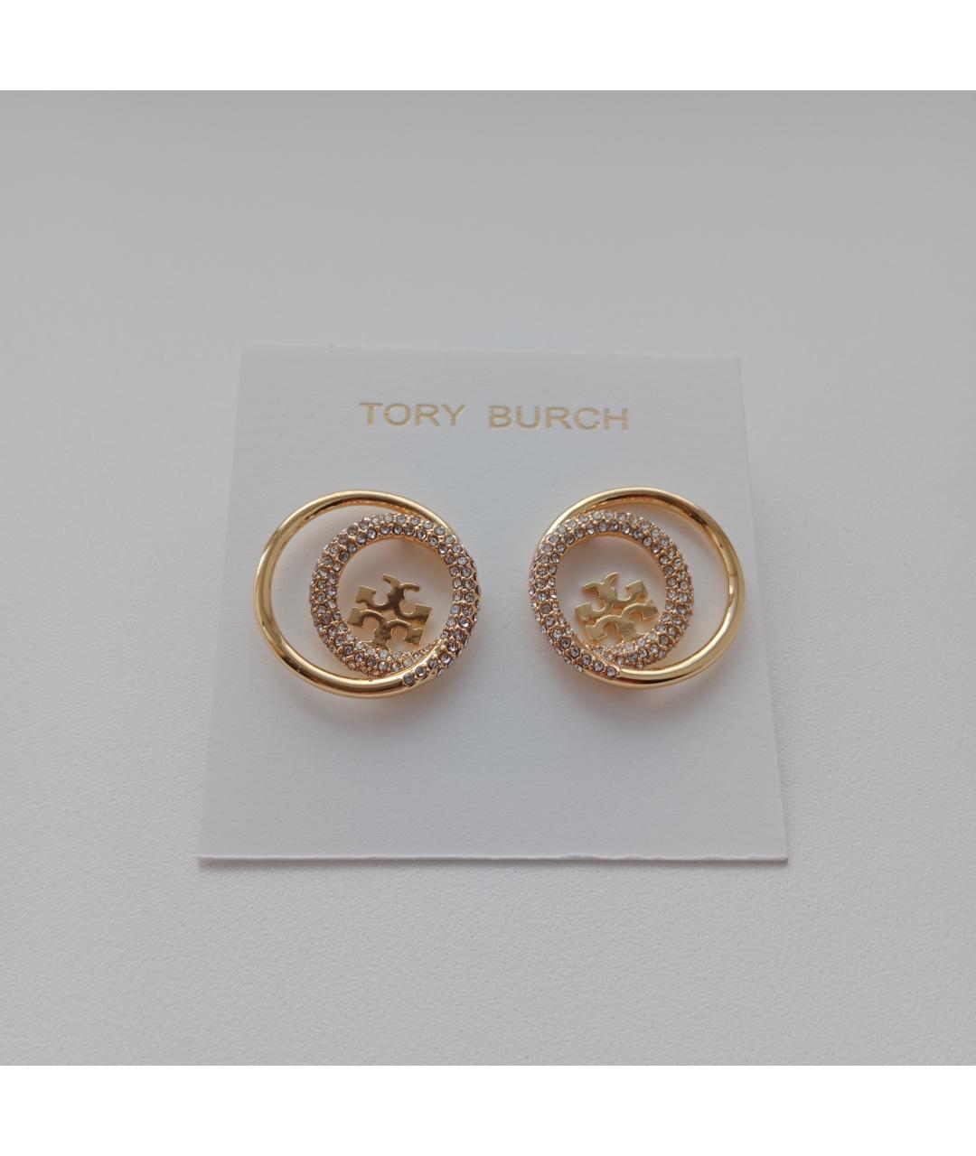TORY BURCH Золотые позолоченные серьги, фото 6