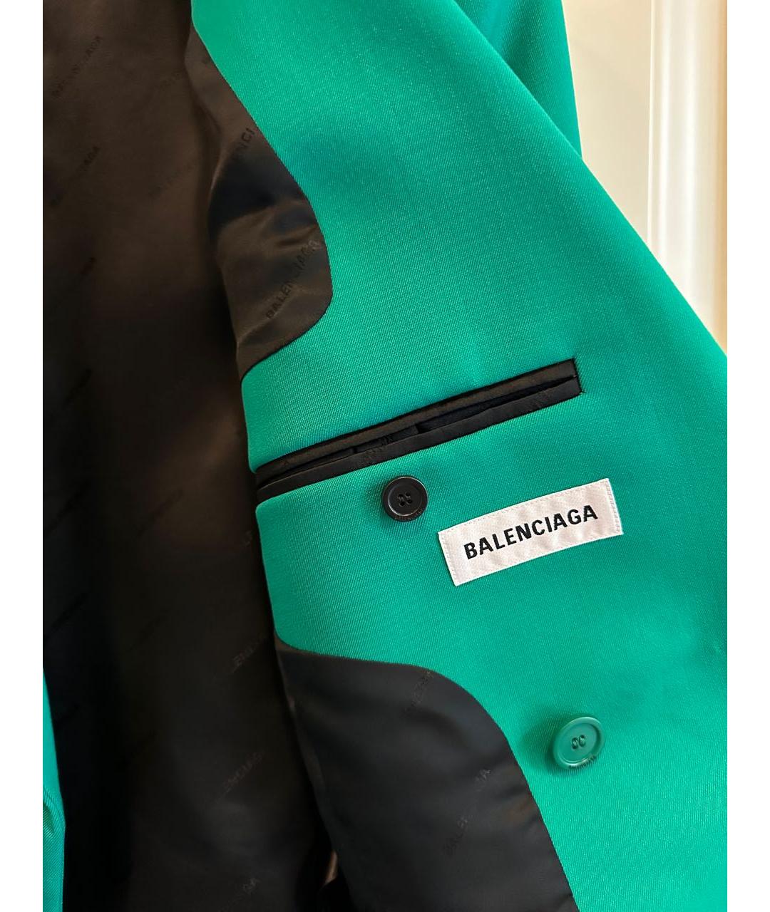 BALENCIAGA Зеленый жакет/пиджак, фото 4