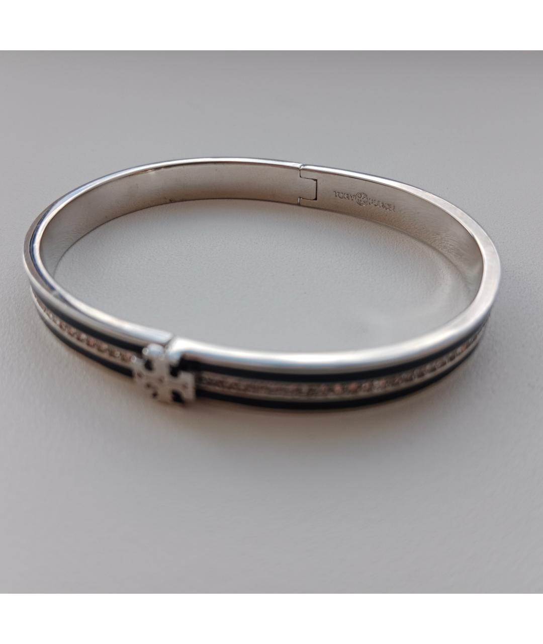 TORY BURCH Серебрянный металлический браслет, фото 4
