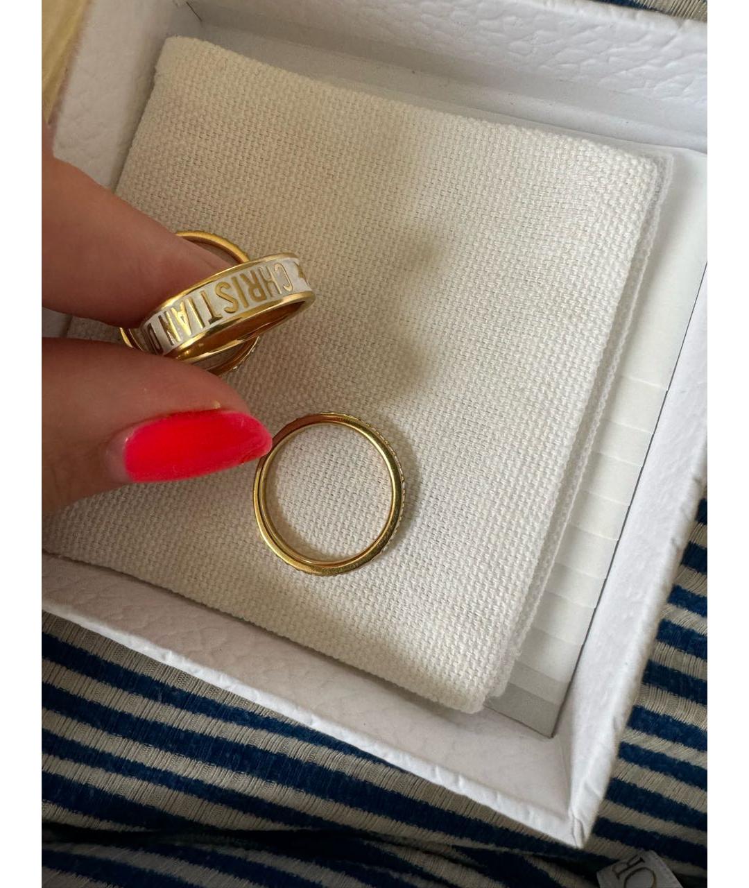 CHRISTIAN DIOR PRE-OWNED Золотое позолоченное кольцо, фото 3