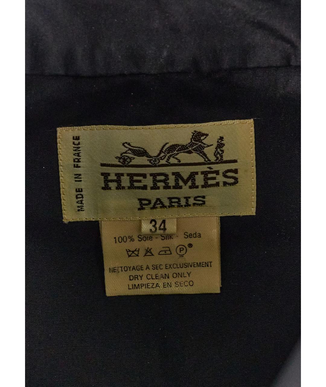 HERMES PRE-OWNED Черный шелковый тренч/плащ, фото 3