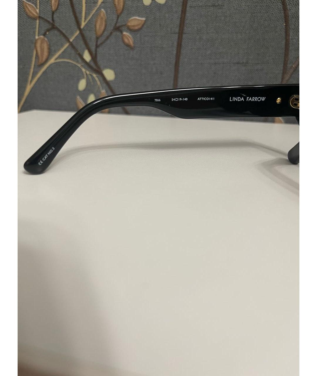 THE ATTICO Черные пластиковые солнцезащитные очки, фото 3
