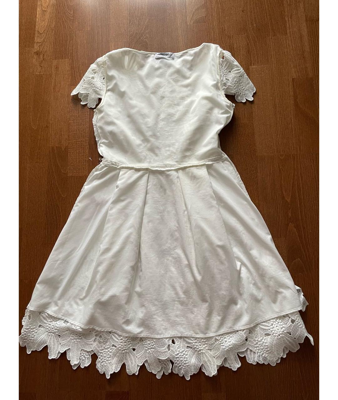 BLUGIRL Белое полиэстеровое коктейльное платье, фото 3