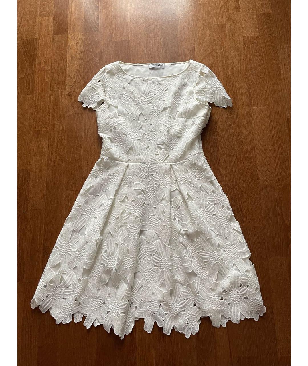 BLUGIRL Белое полиэстеровое коктейльное платье, фото 6