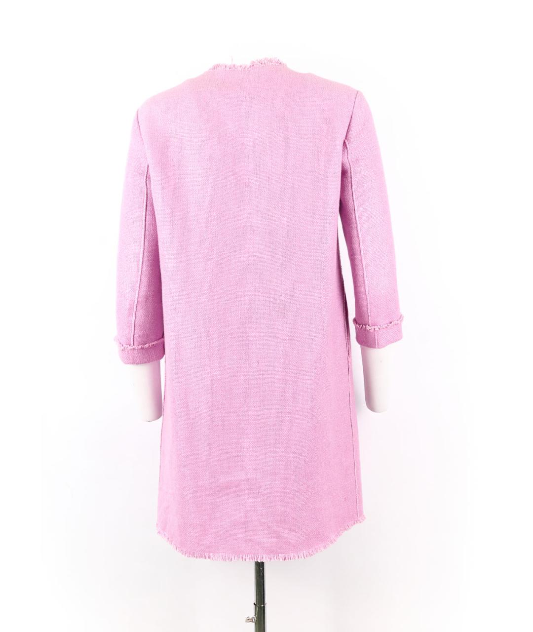 ERMANNO SCERVINO Розовый льняной жакет/пиджак, фото 2