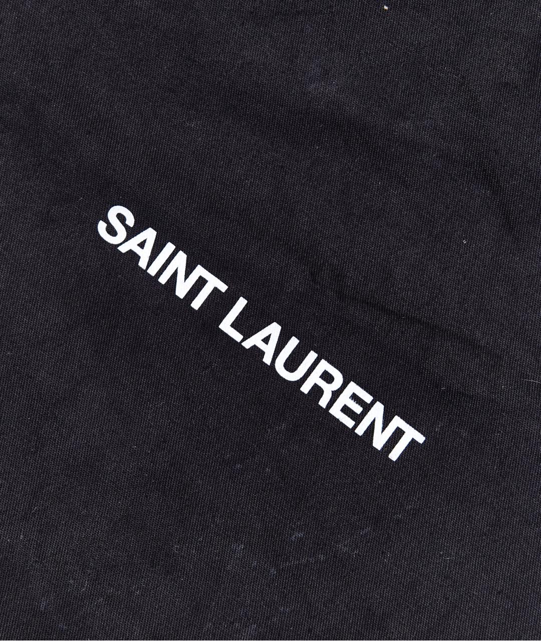 SAINT LAURENT Коричневая кожаная сумка с короткими ручками, фото 9