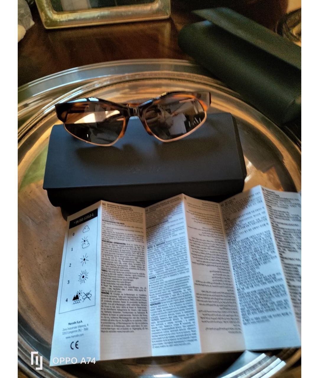 SPORTMAX Коричневые солнцезащитные очки, фото 4