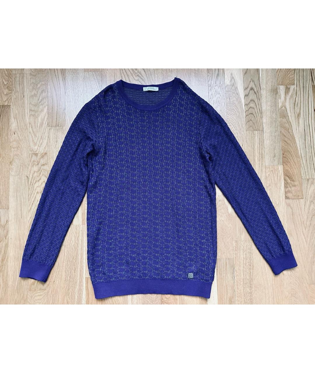 VERSACE COLLECTION Фиолетовый шерстяной джемпер / свитер, фото 7