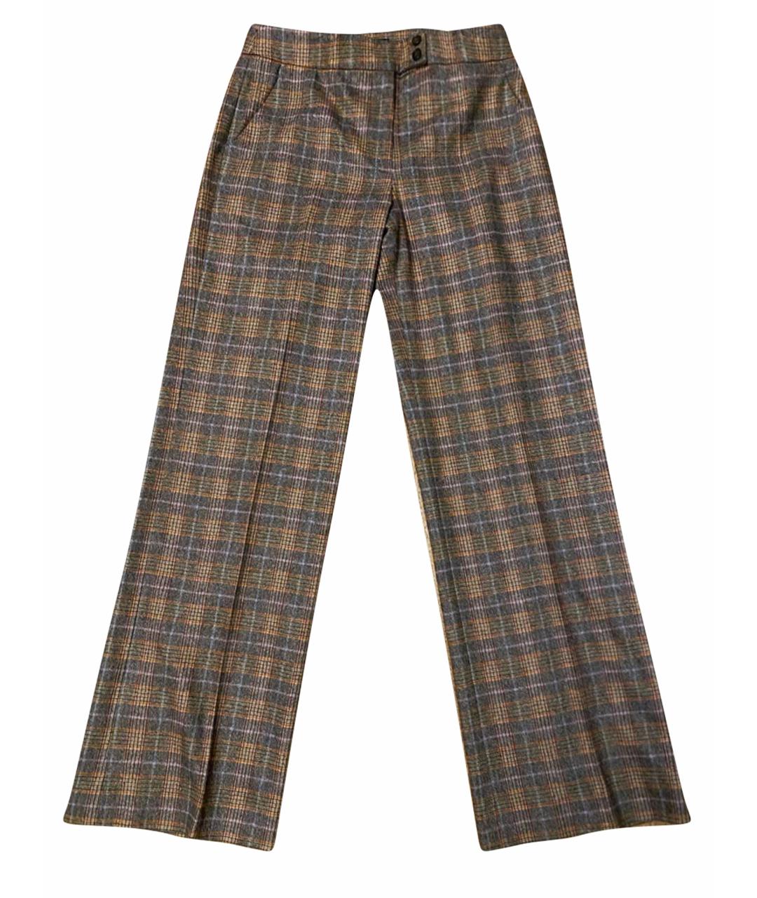 ETRO Мульти шерстяные прямые брюки, фото 1