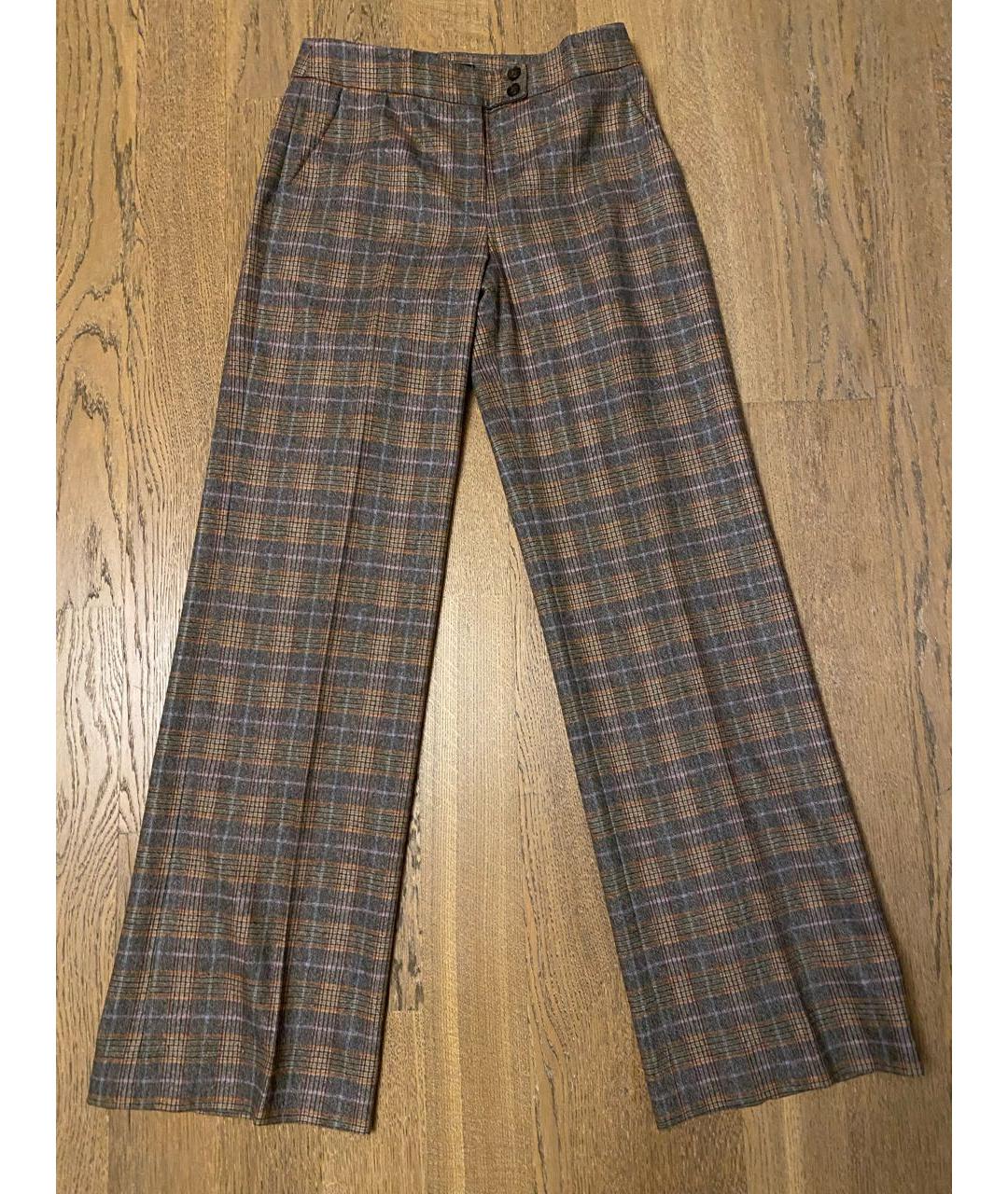 ETRO Мульти шерстяные прямые брюки, фото 5