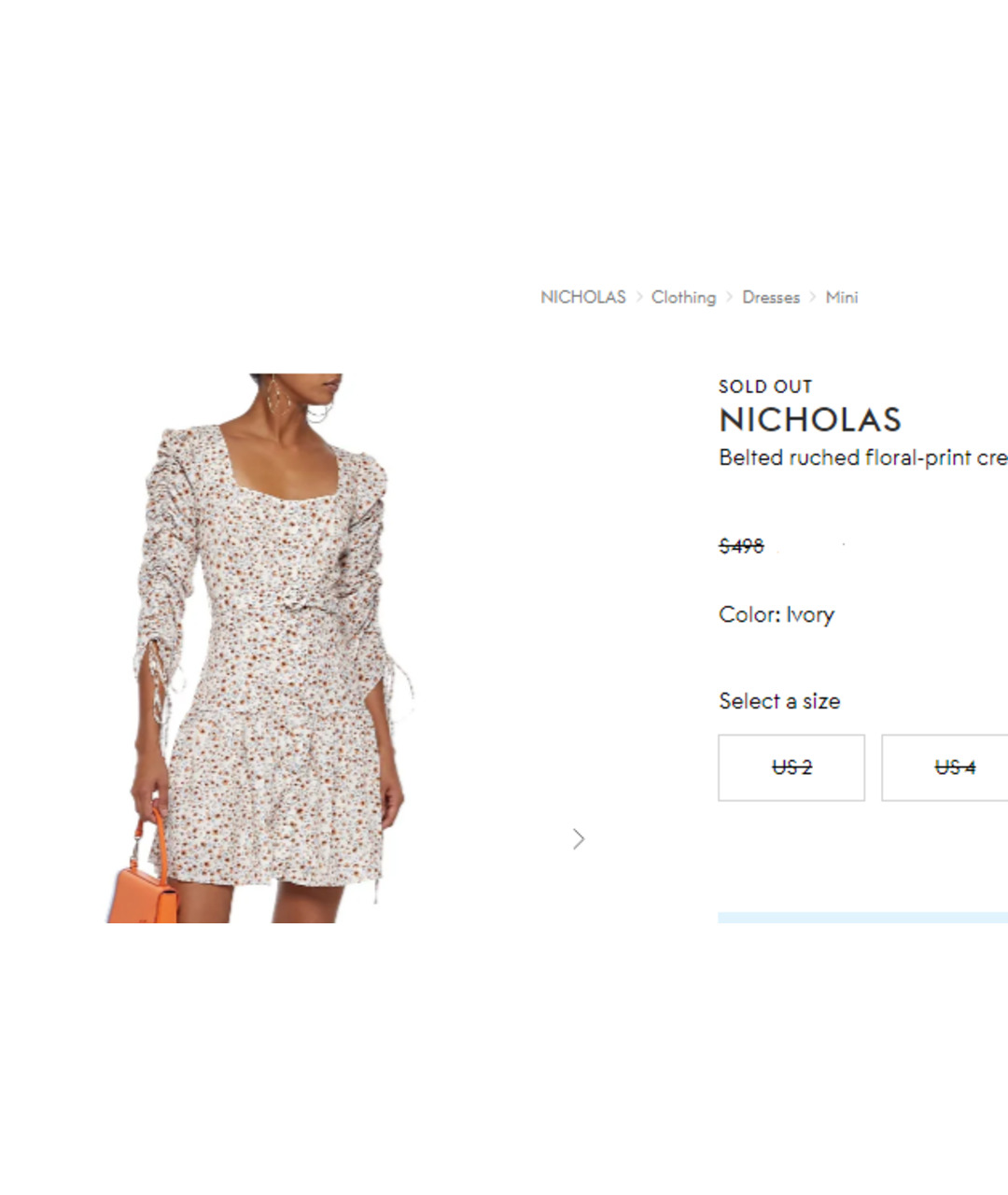 NICHOLAS KIRKWOOD Белое полиэстеровое повседневное платье, фото 9