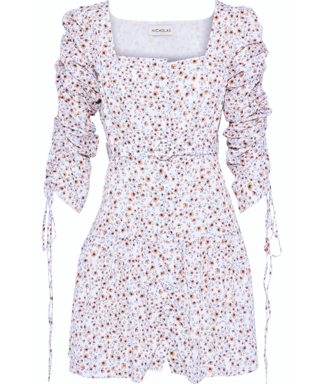 NICHOLAS KIRKWOOD Белое полиэстеровое повседневное платье, фото 1