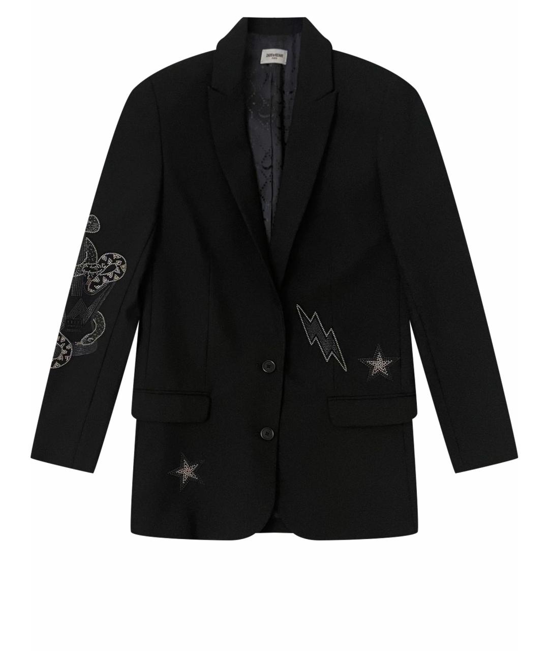 ZADIG & VOLTAIRE Черный полиэстеровый жакет/пиджак, фото 1