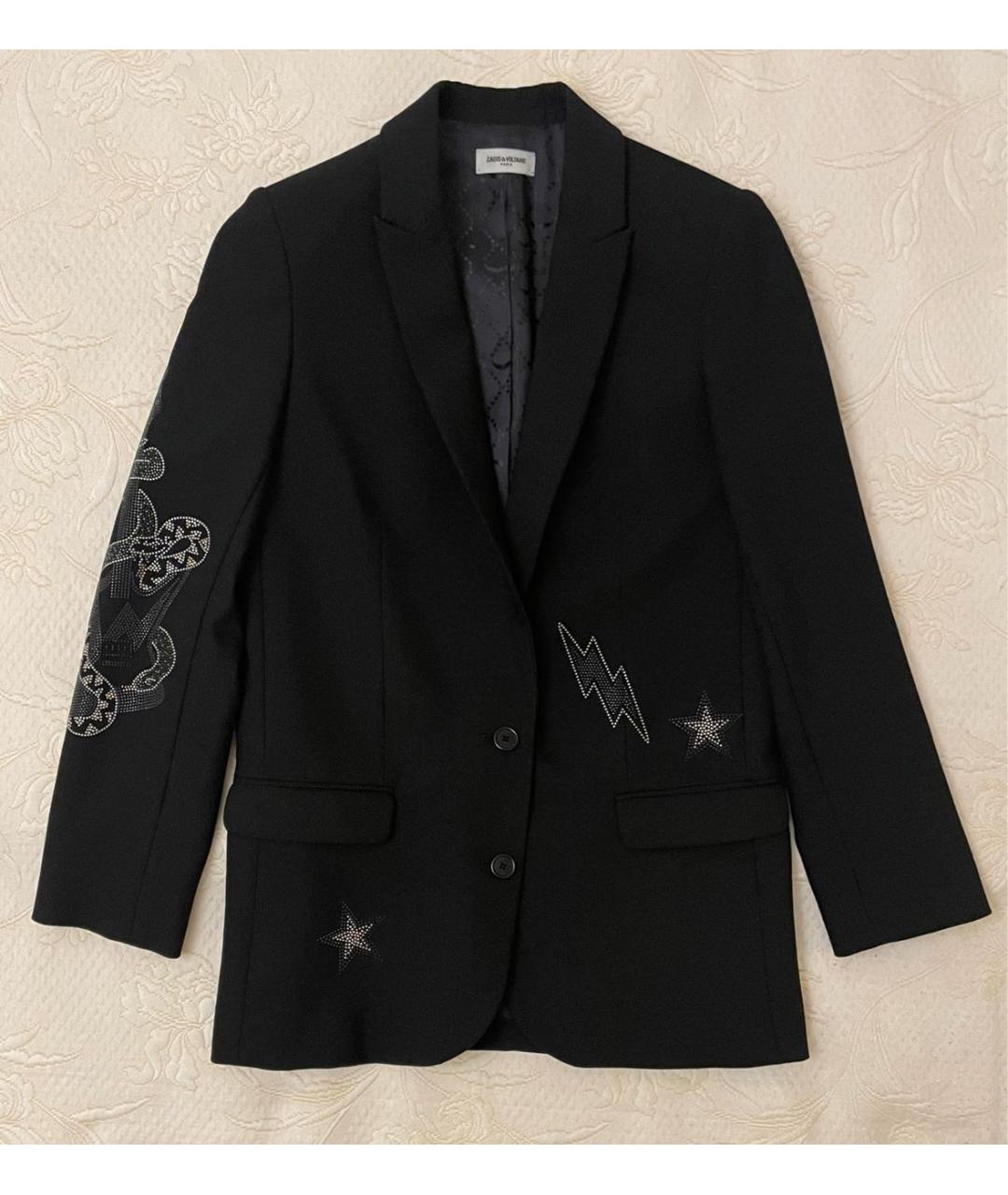 ZADIG & VOLTAIRE Черный полиэстеровый жакет/пиджак, фото 9