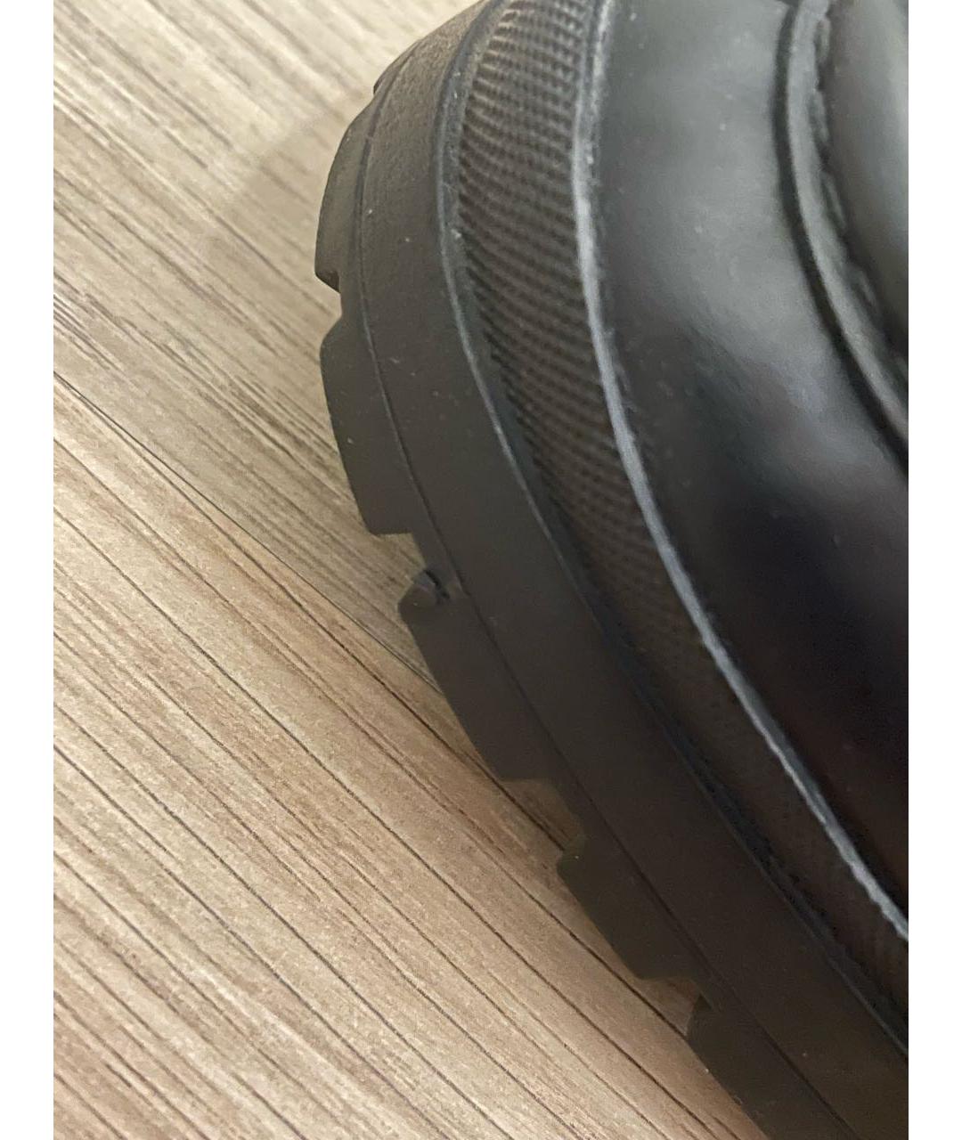 BALLY Черные кожаные низкие ботинки, фото 6