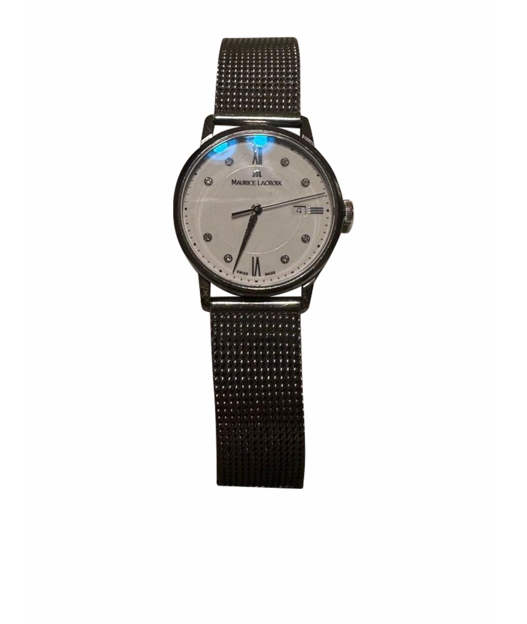 MAURICE LACROIX Серебряные металлические часы, фото 1