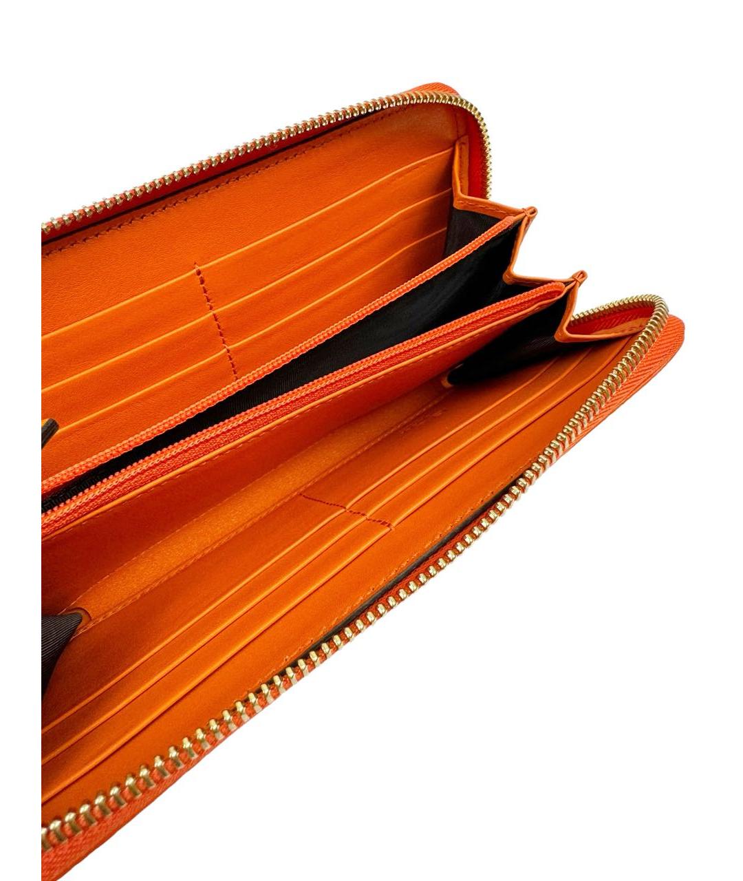 GUCCI Оранжевый кожаный кошелек, фото 5
