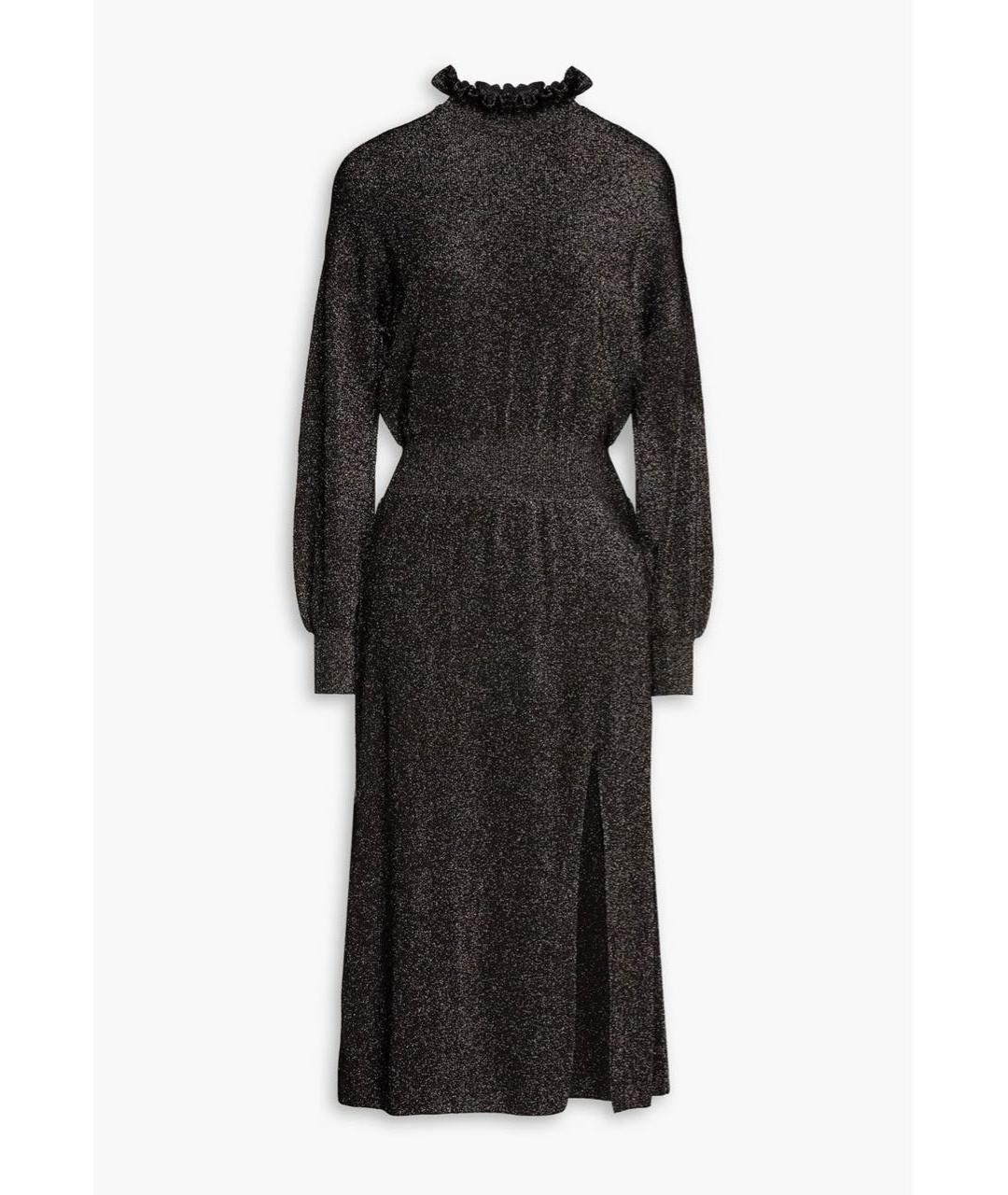 Claudie Pierlot Черное синтетическое платье, фото 5