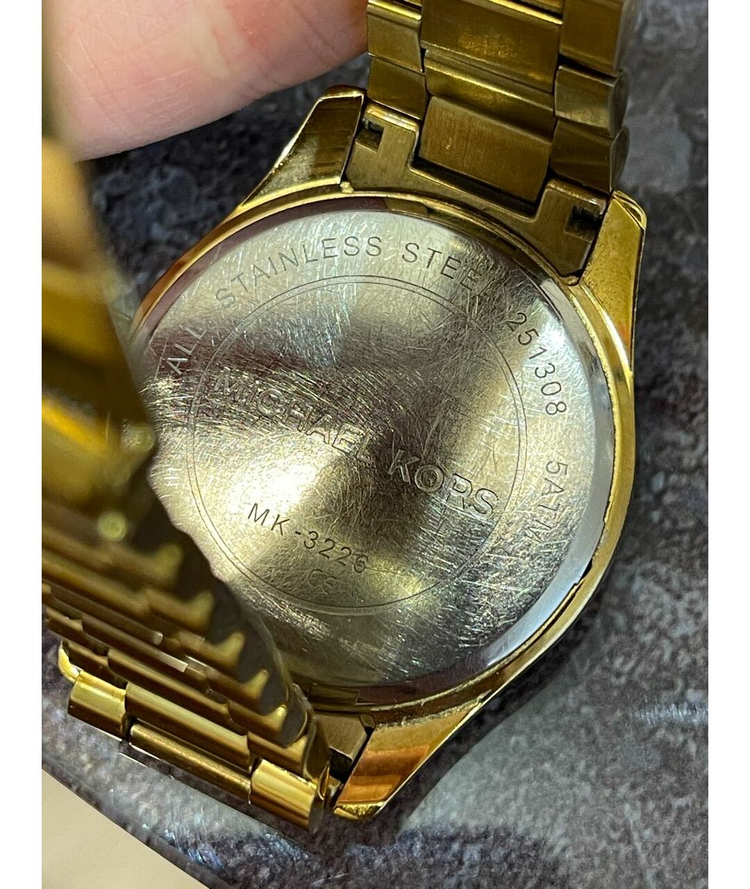 MICHAEL KORS Золотые стальные часы, фото 7