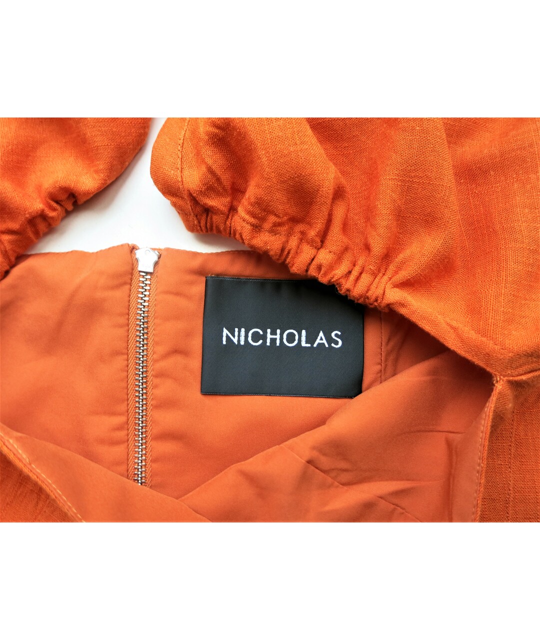NICHOLAS KIRKWOOD Оранжевый льняной костюм с брюками, фото 5