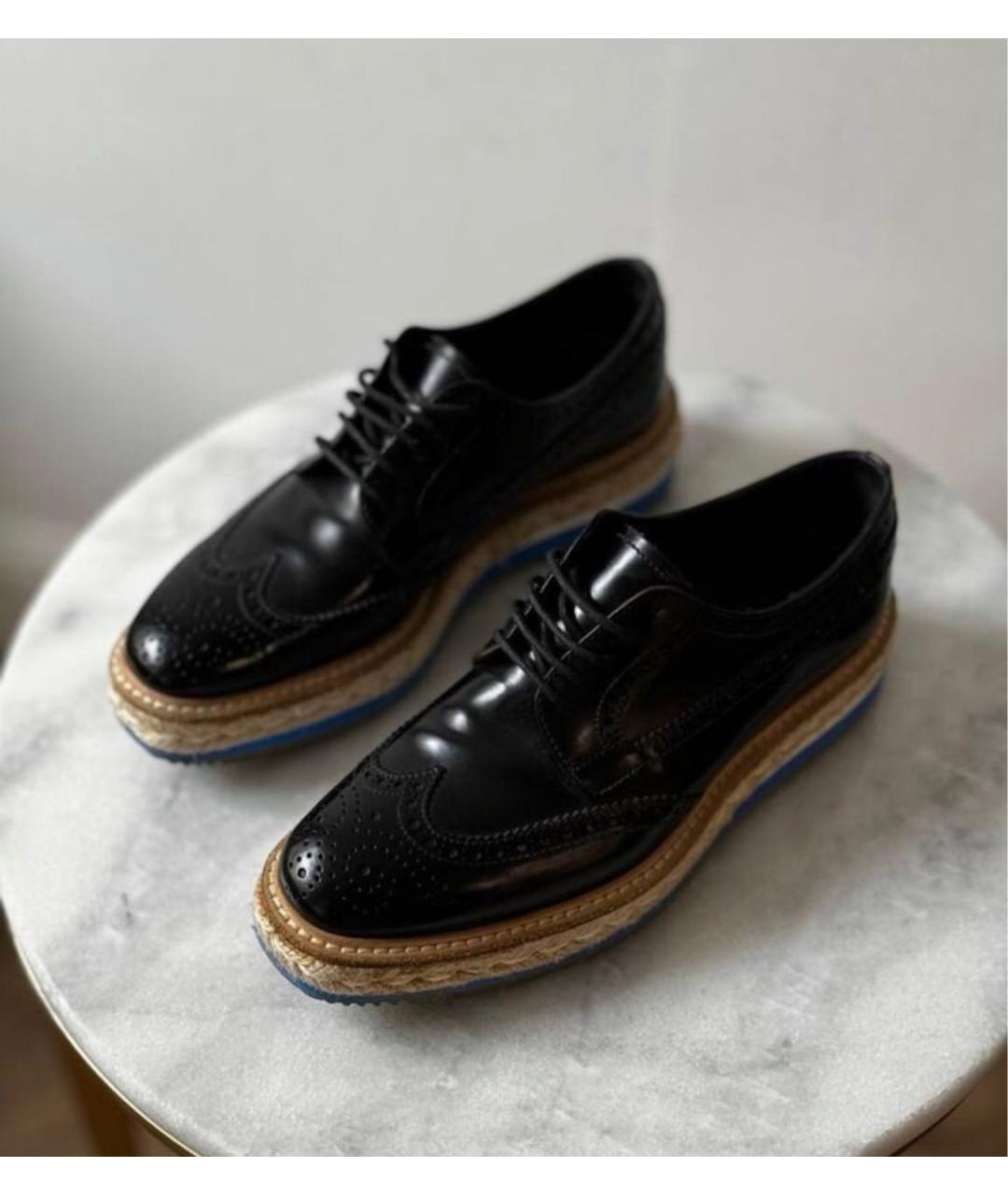 PRADA Черные брогги и оксфорды, фото 2
