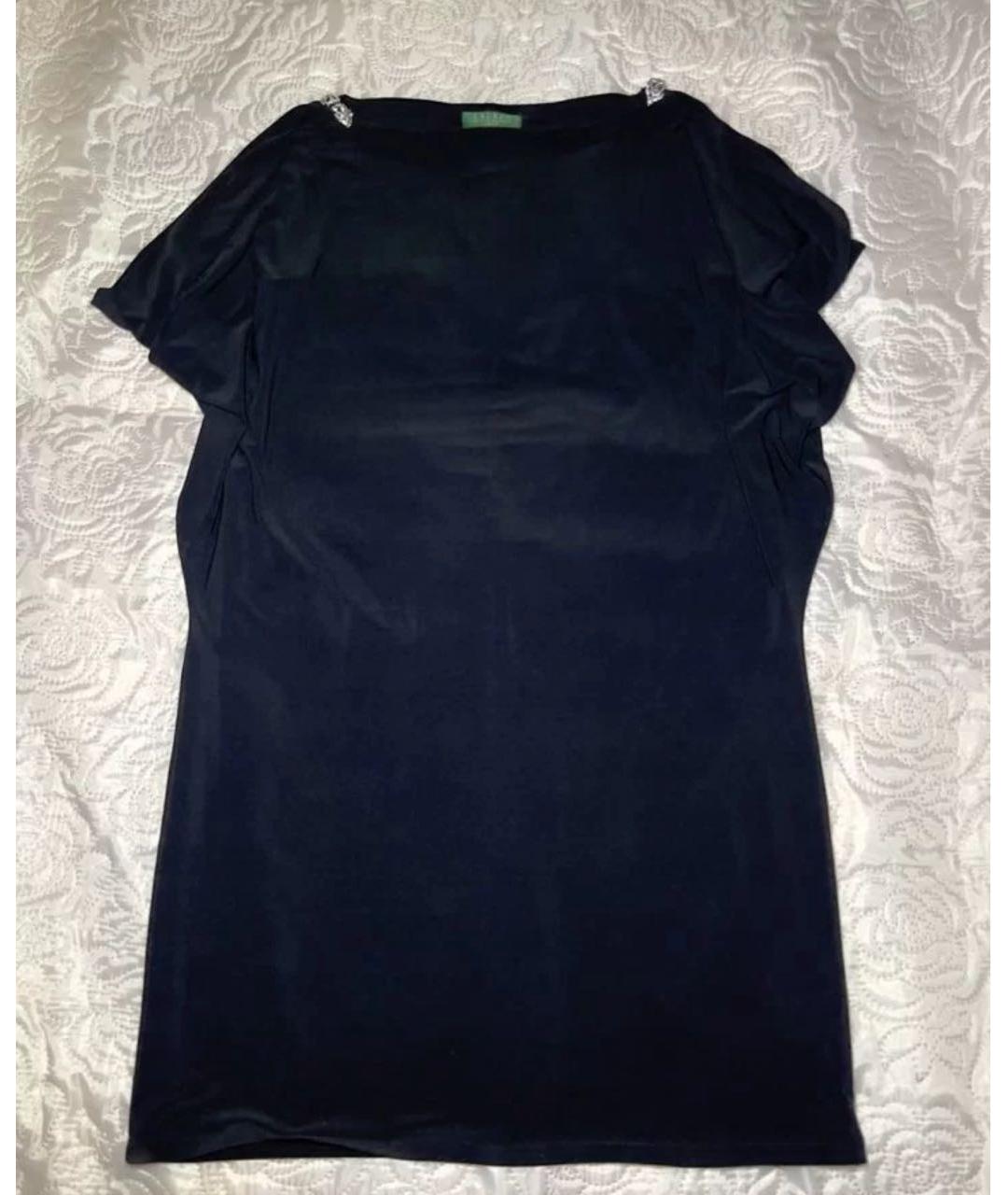 RALPH LAUREN COLLECTION Черное полиэстеровое вечернее платье, фото 4