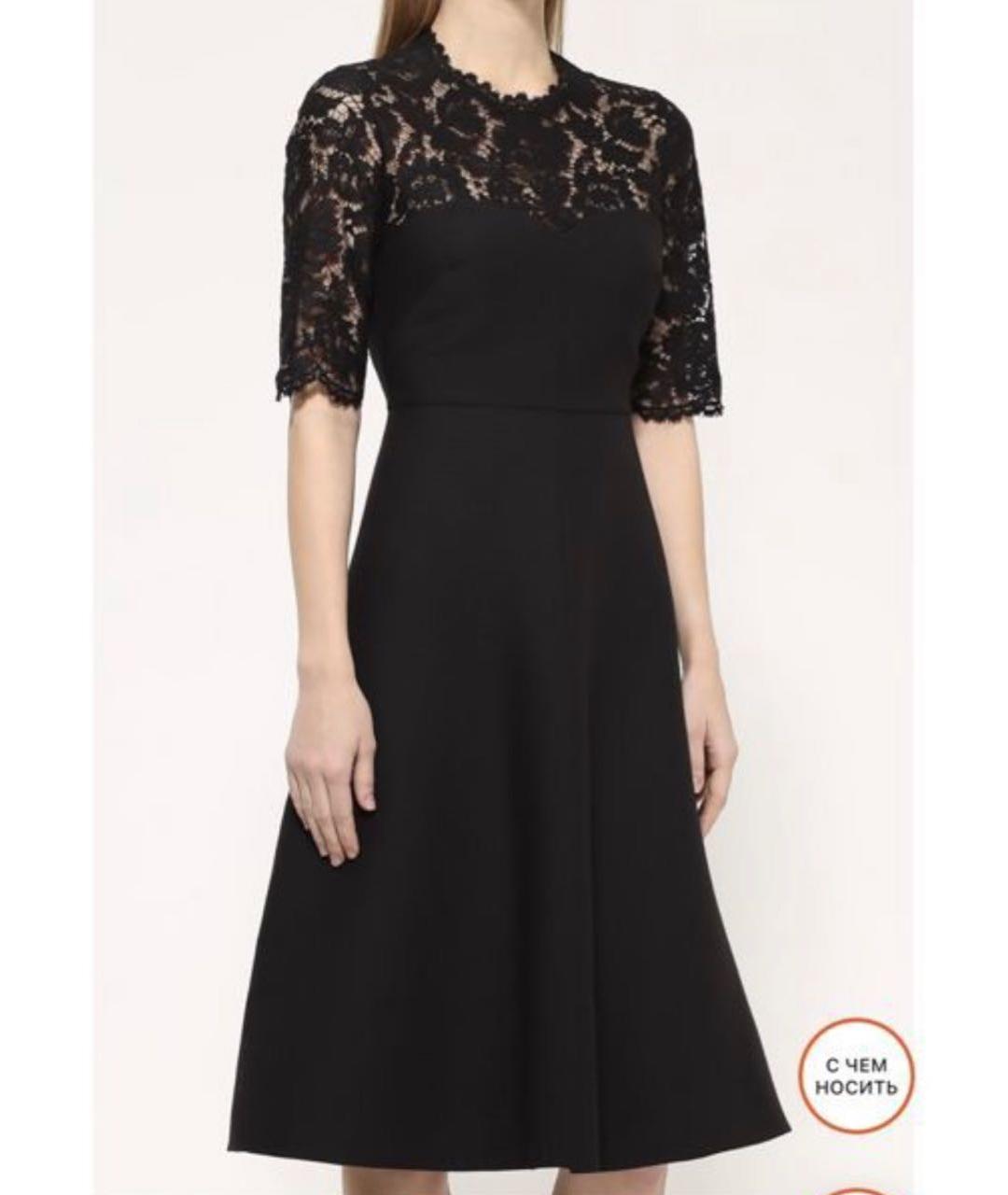 VALENTINO Черное коктейльное платье, фото 2