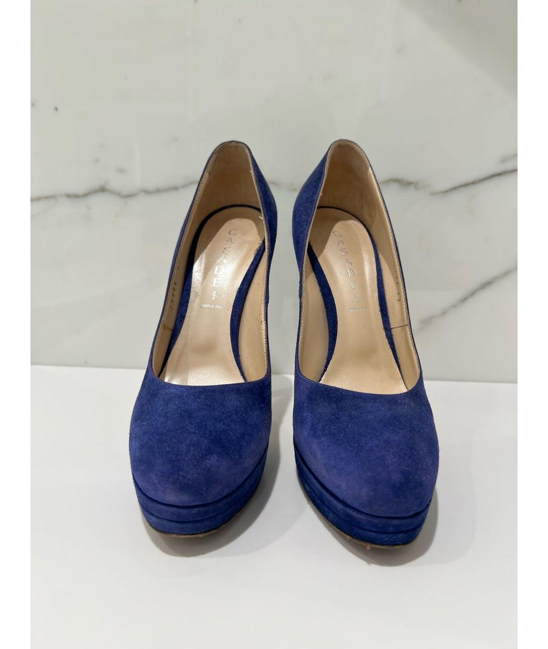 CASADEI Синие замшевые туфли, фото 2