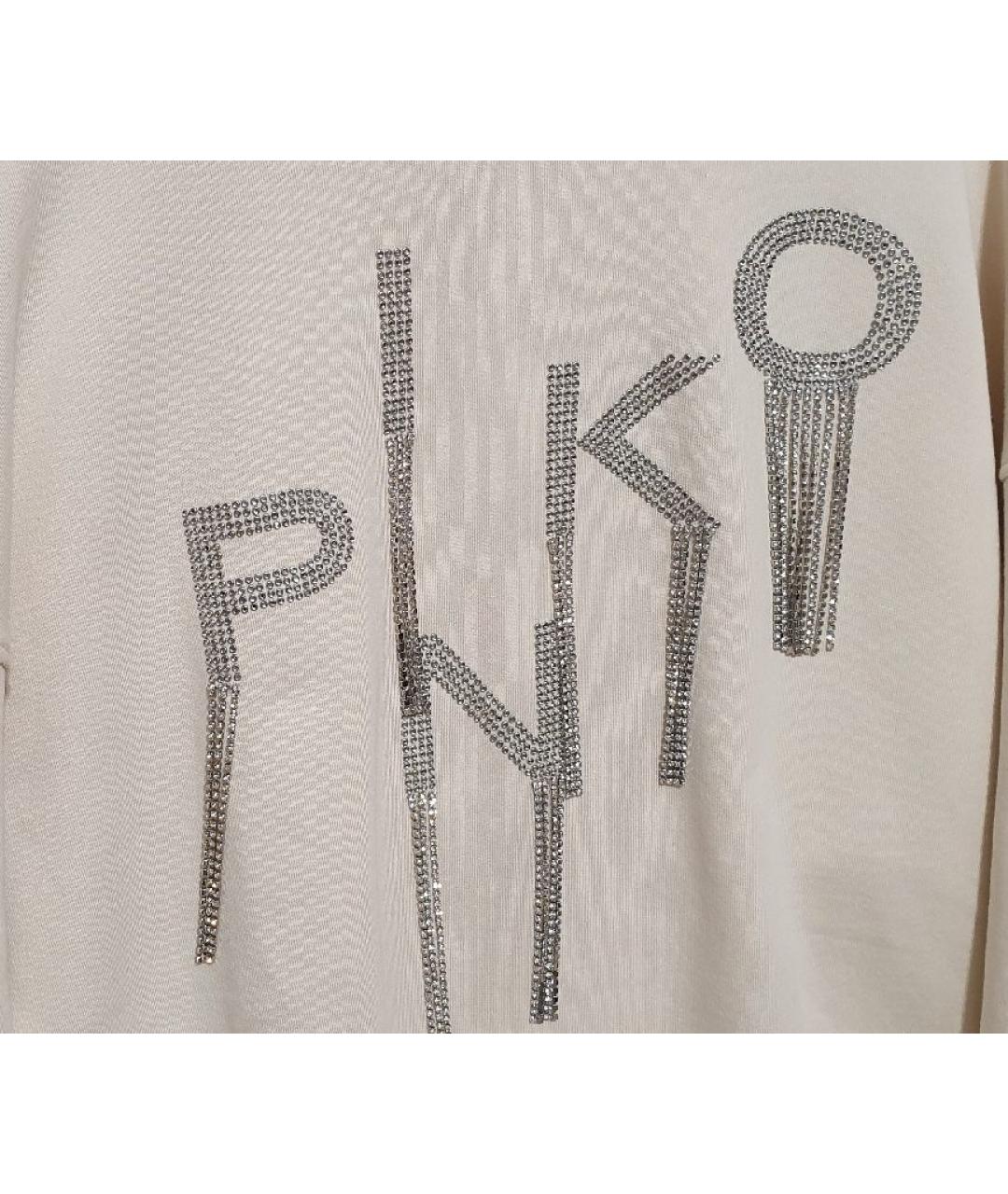 PINKO Бежевый хлопковый джемпер / свитер, фото 4