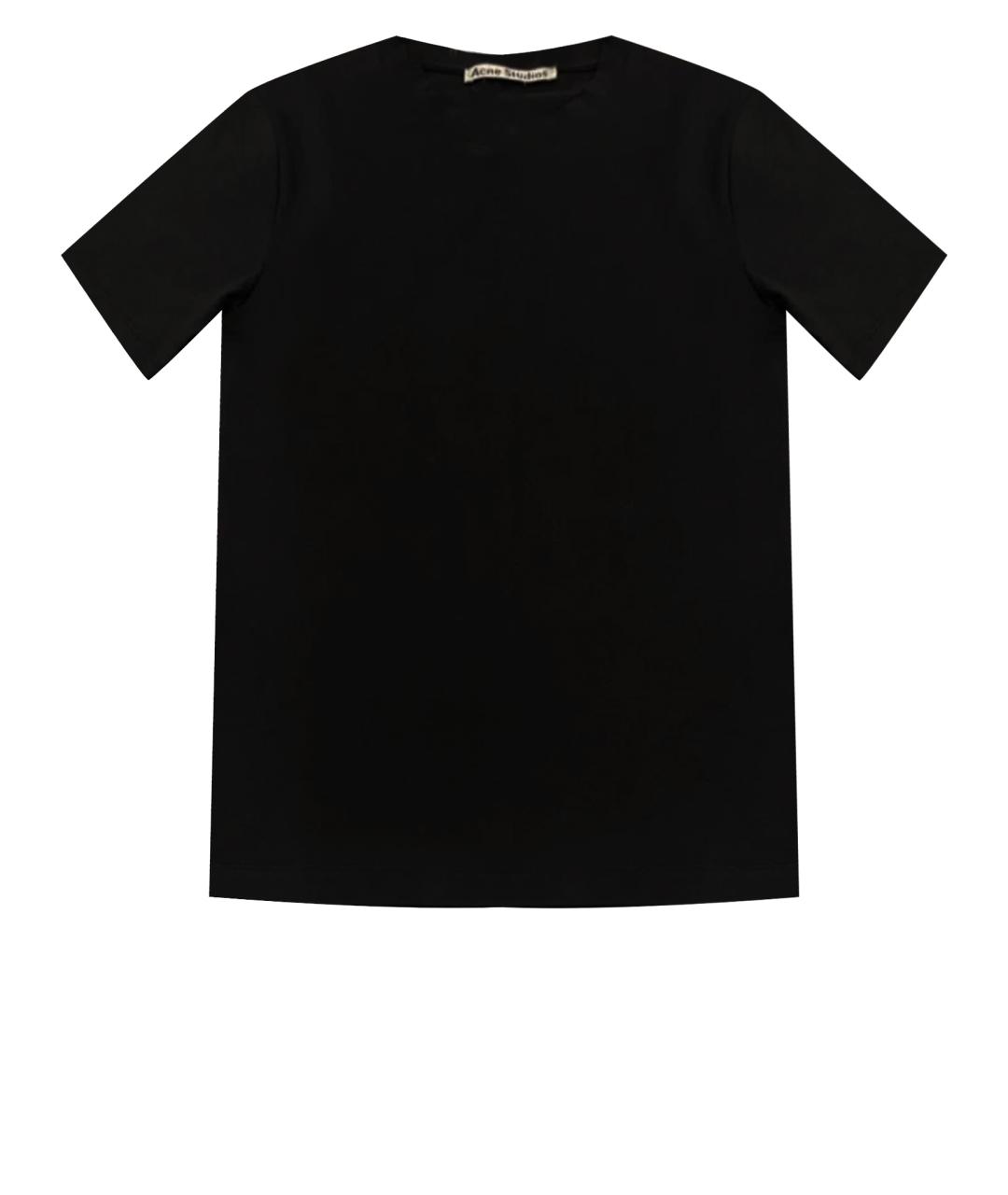 ACNE STUDIOS Черная хлопковая футболка, фото 1