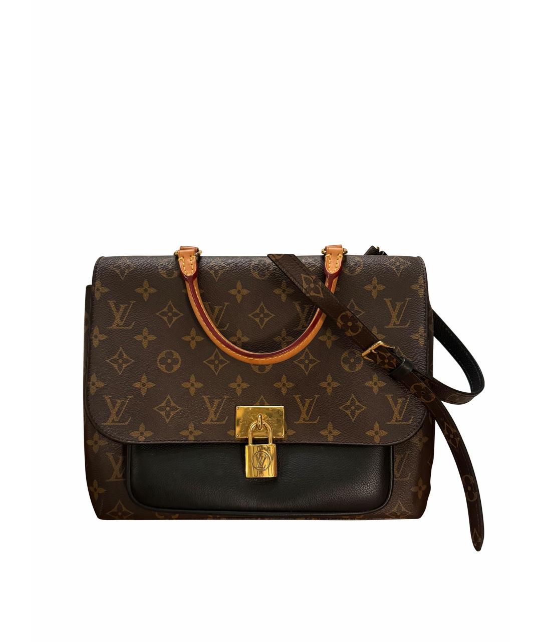 LOUIS VUITTON PRE-OWNED Коричневая кожаная сумка через плечо, фото 1