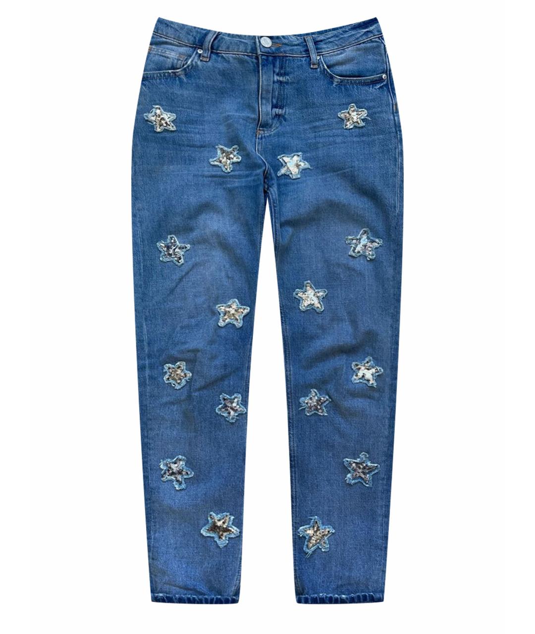 ZOE KARSSEN Голубые хлопковые джинсы слим, фото 1