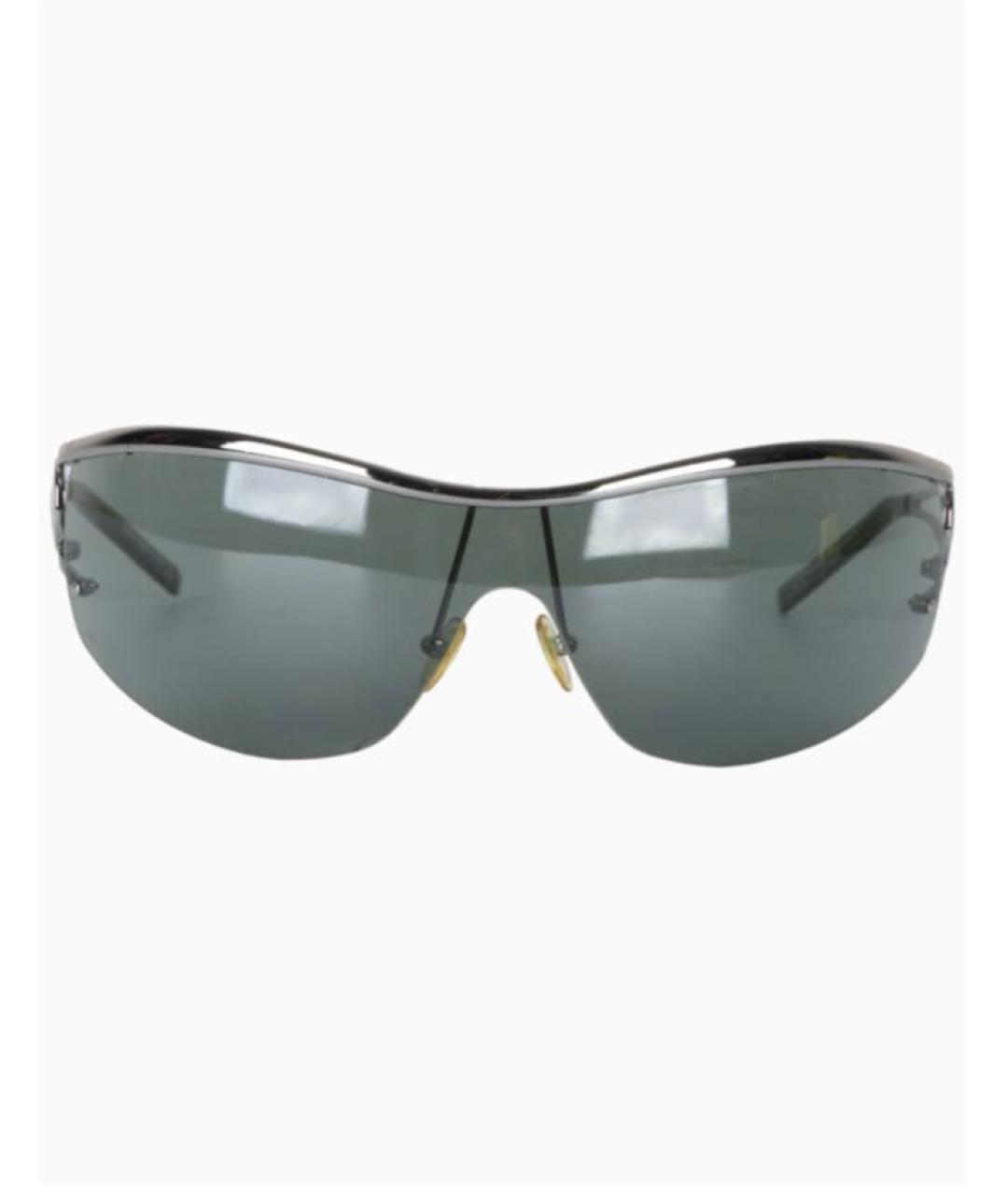EMPORIO ARMANI Серебряные металлические солнцезащитные очки, фото 1