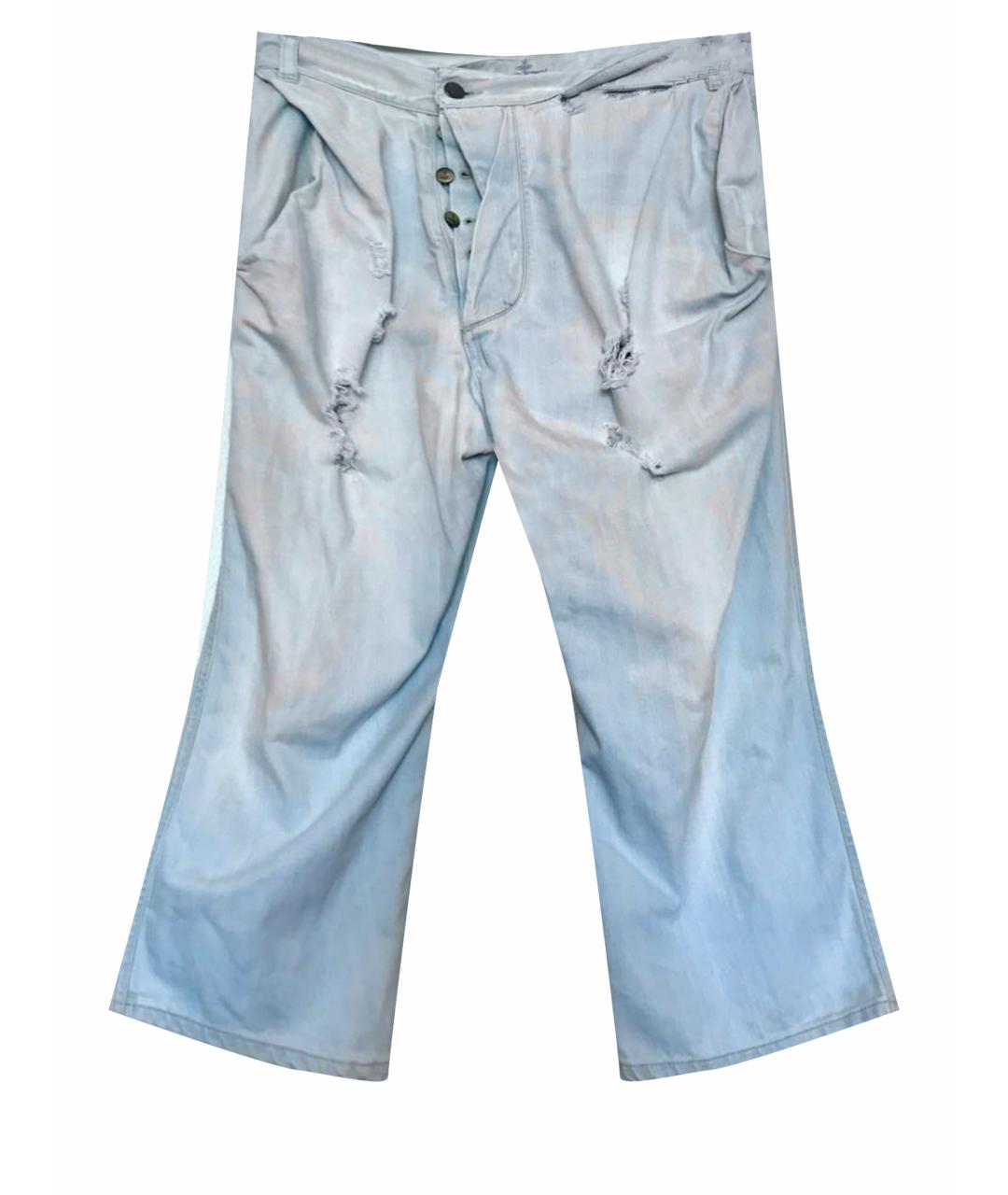 VIVIENNE WESTWOOD Голубые хлопковые джинсы, фото 1