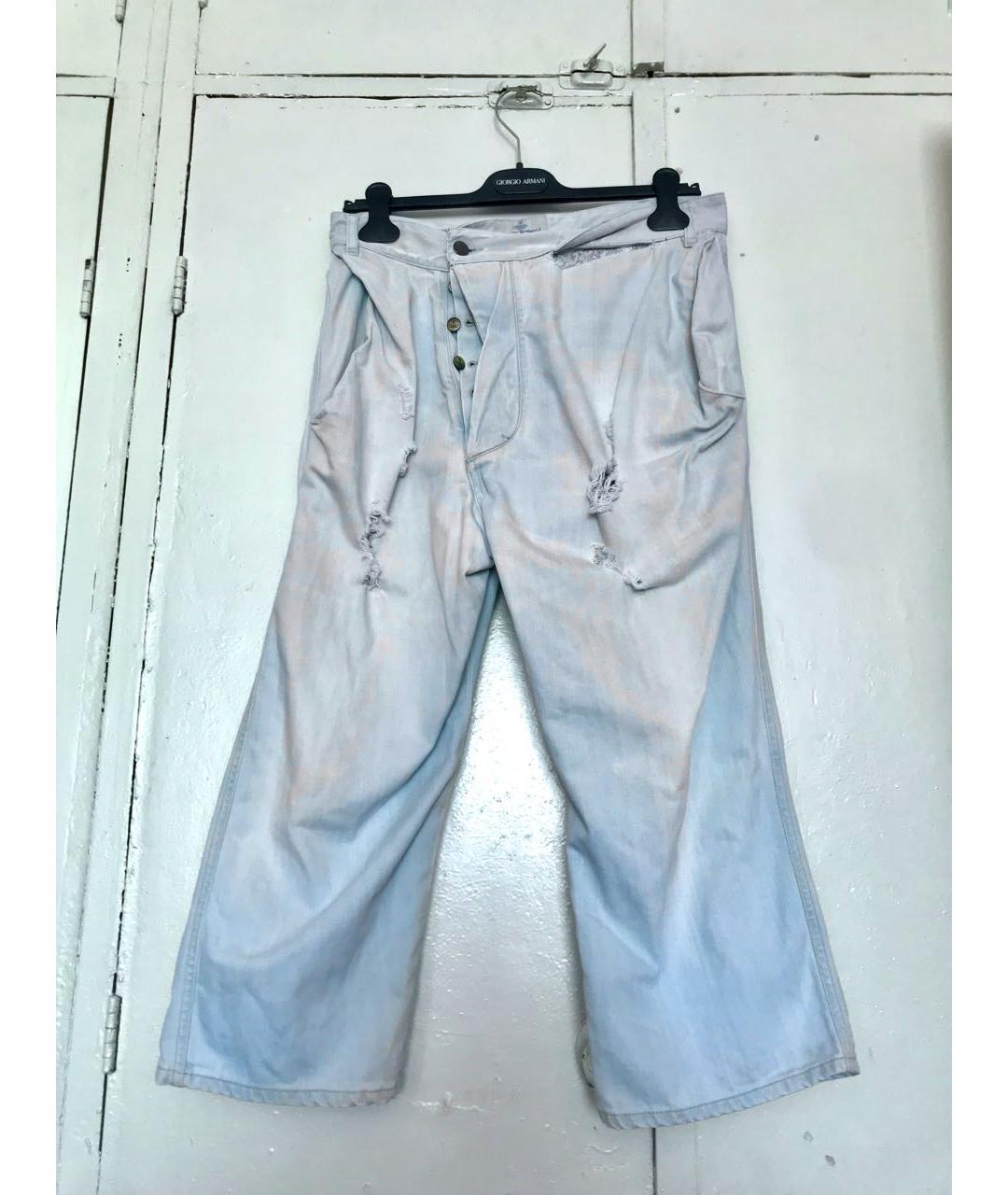 VIVIENNE WESTWOOD Голубые хлопковые джинсы, фото 8