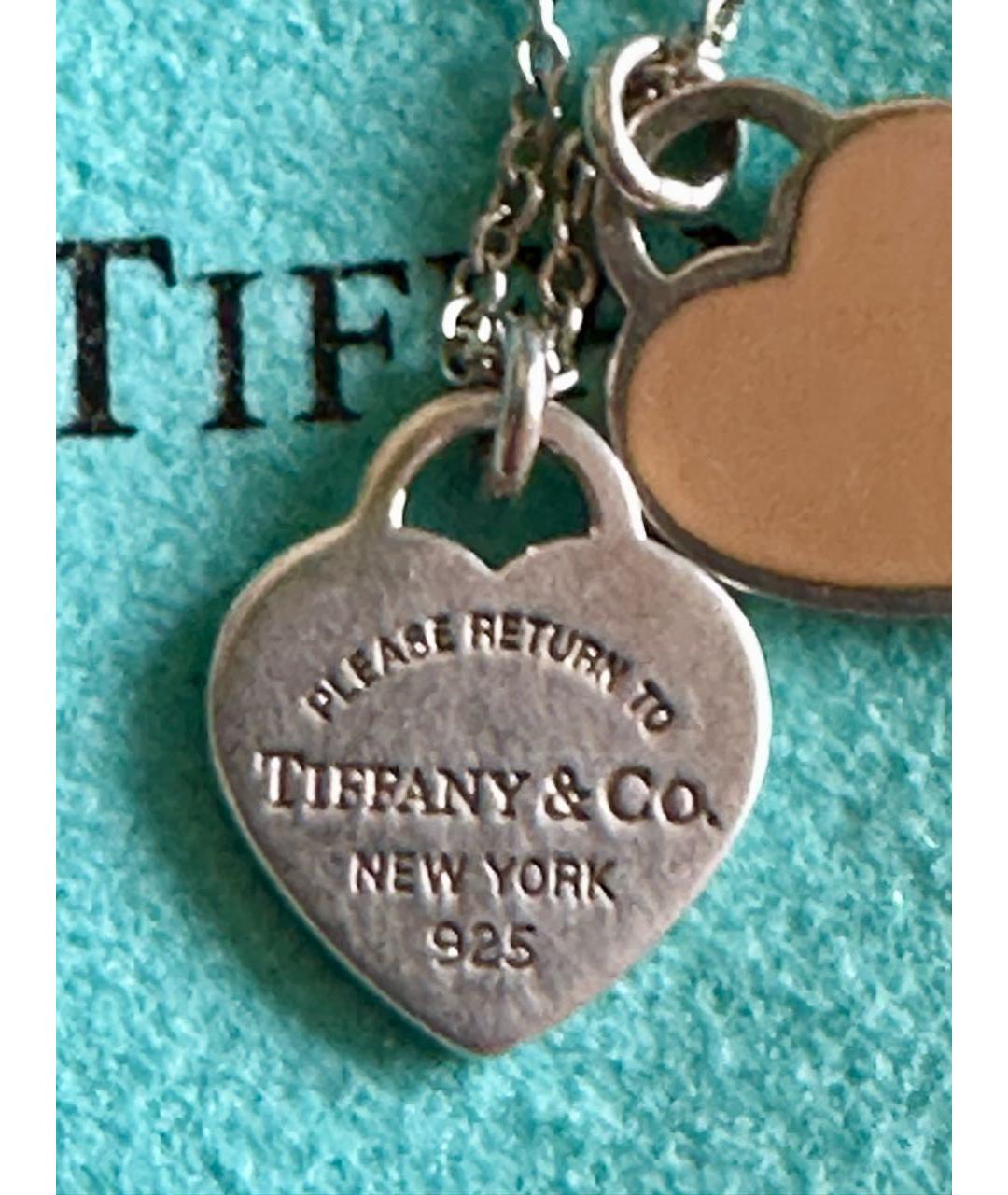 TIFFANY&CO Бежевая серебряная подвеска, фото 5