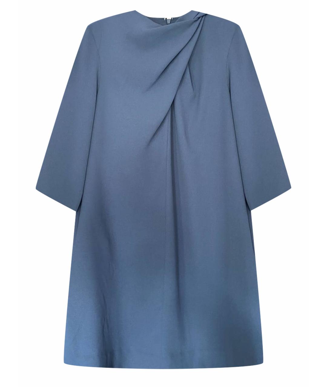 COS Голубое полиэстеровое повседневное платье, фото 1