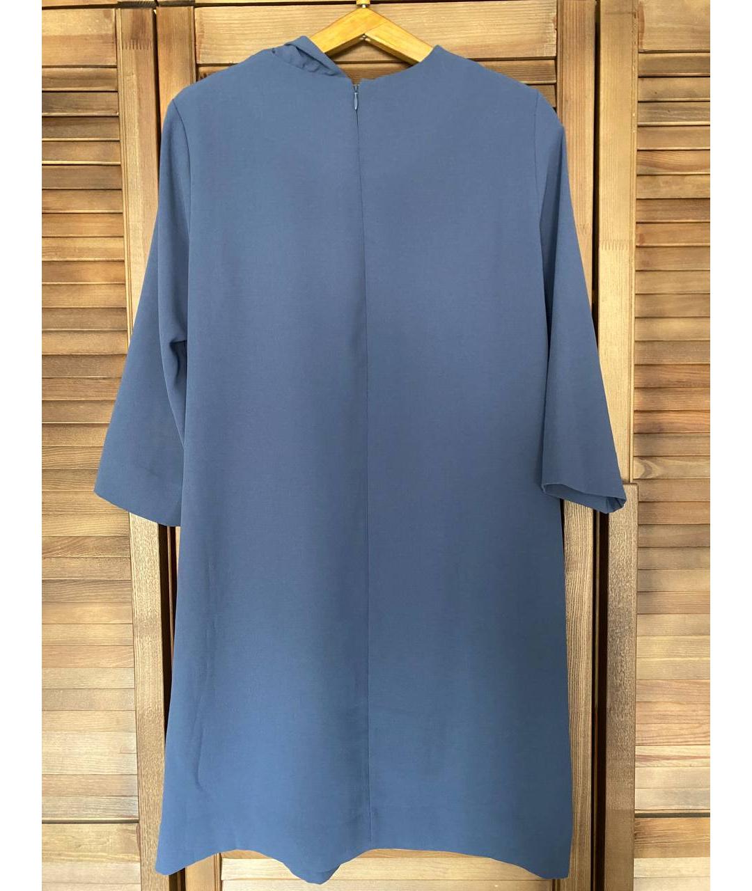 COS Голубое полиэстеровое повседневное платье, фото 2