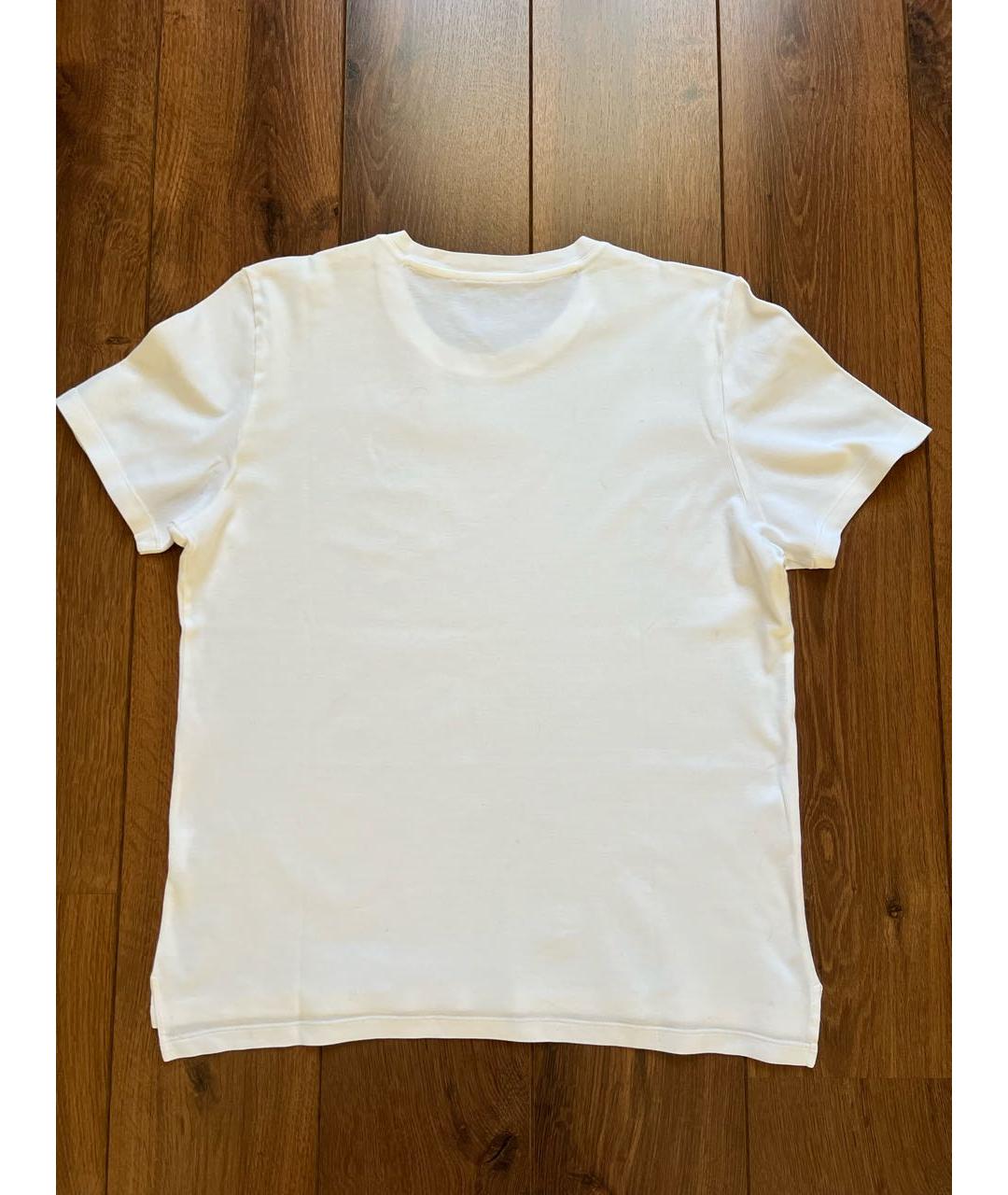 ERMANNO SCERVINO Белая хлопко-эластановая футболка, фото 2