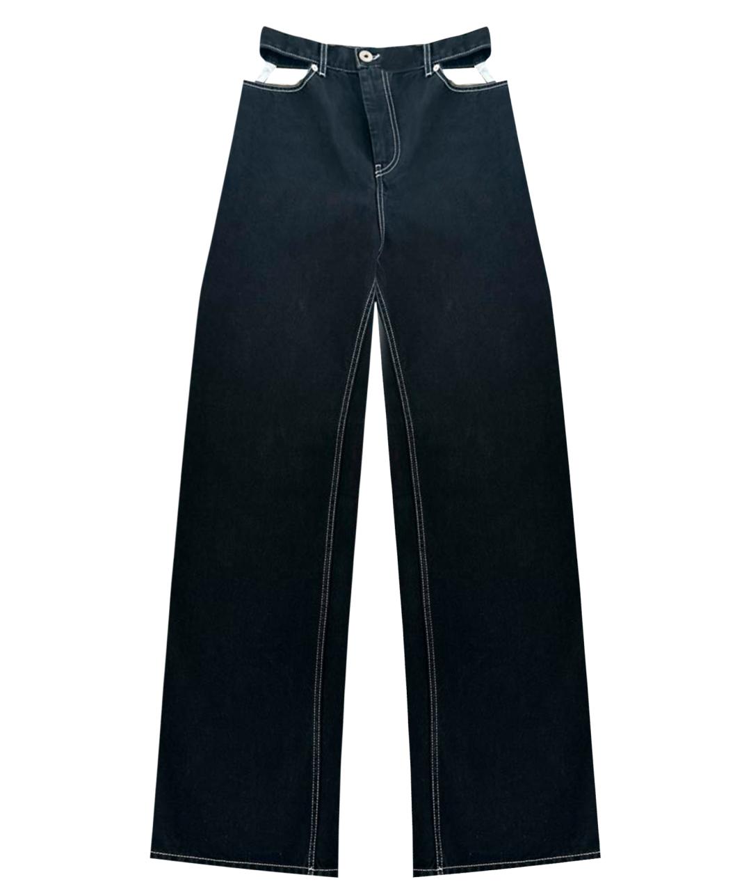 MM6 MAISON MARGIELA Черные прямые джинсы, фото 1