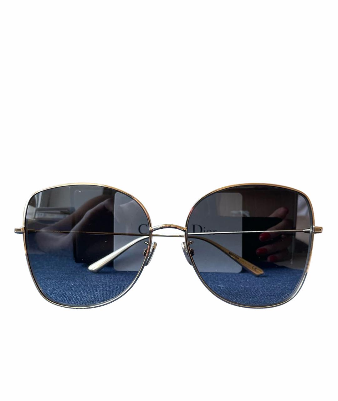 CHRISTIAN DIOR PRE-OWNED Золотые металлические солнцезащитные очки, фото 1