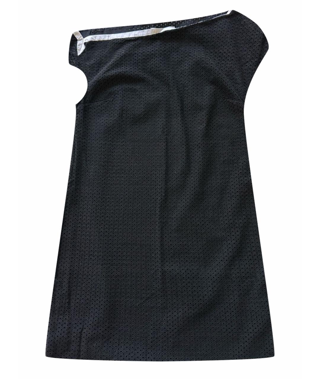 ANTONIO BERARDI Черное шелковое коктейльное платье, фото 1