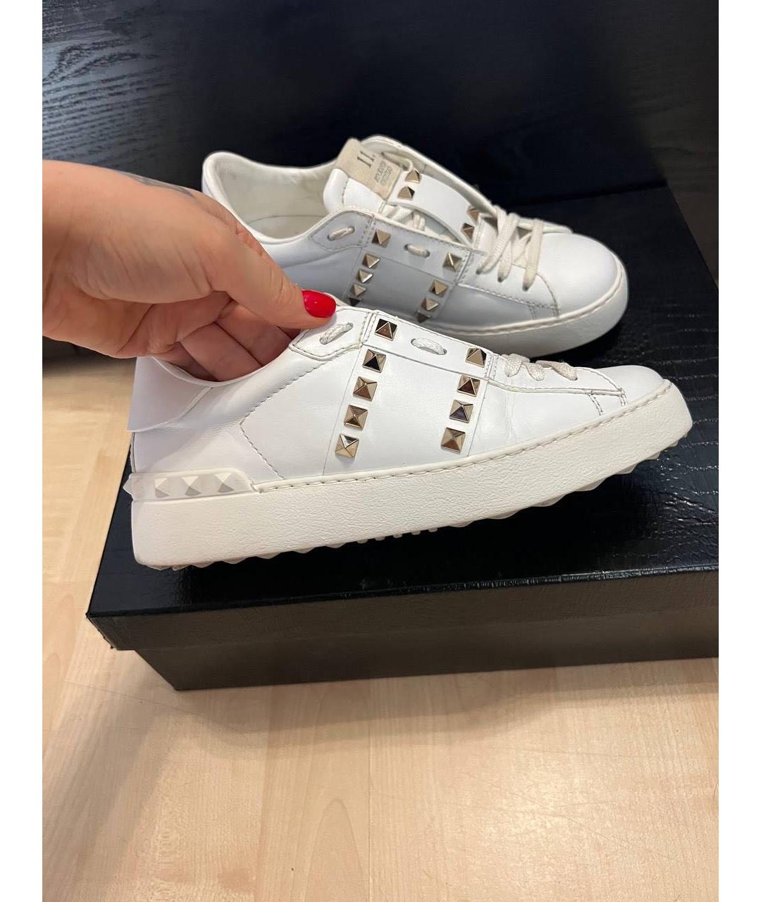 VALENTINO Белые кожаные кеды, фото 5
