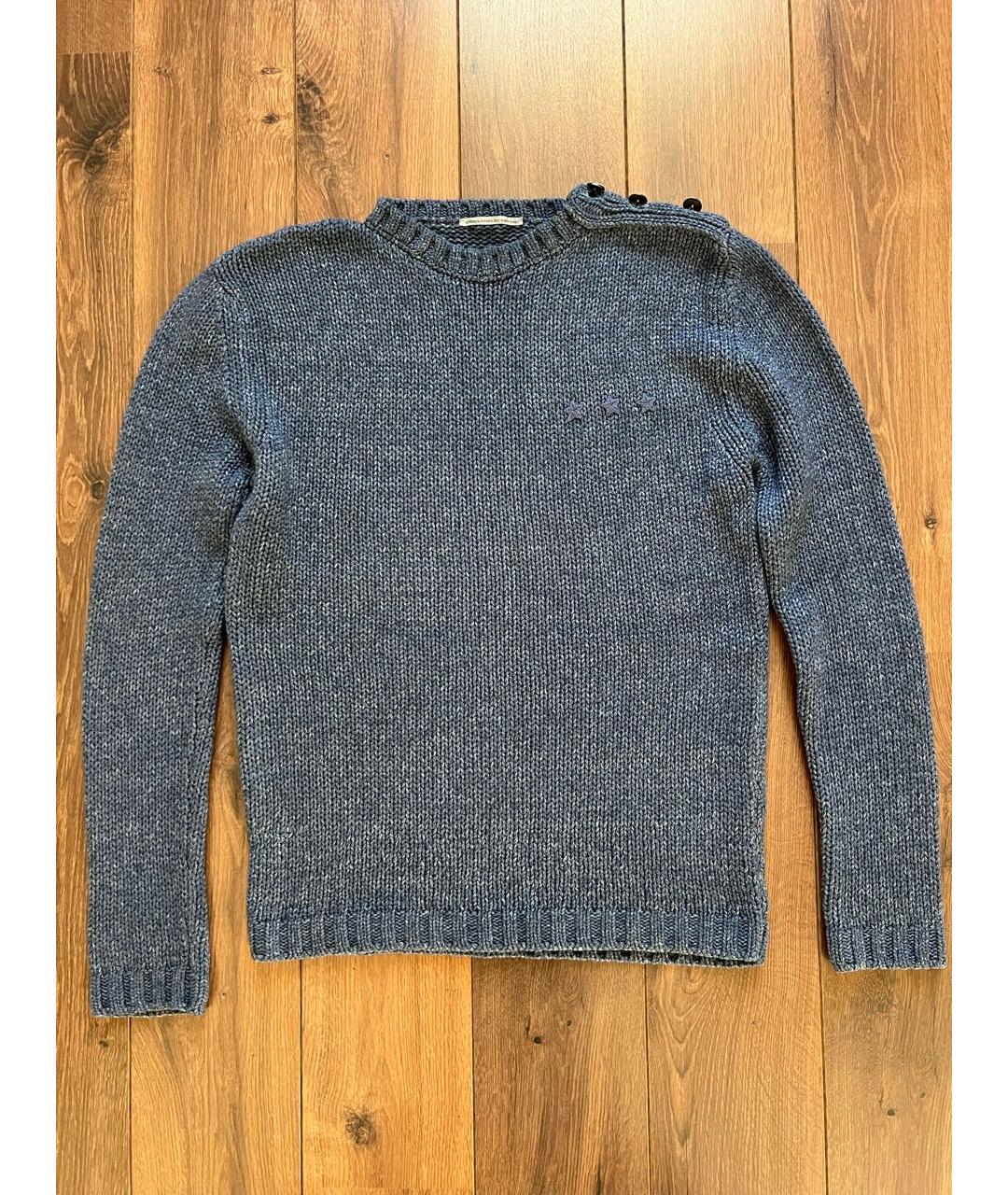 ERMANNO SCERVINO Синий хлопковый джемпер / свитер, фото 5