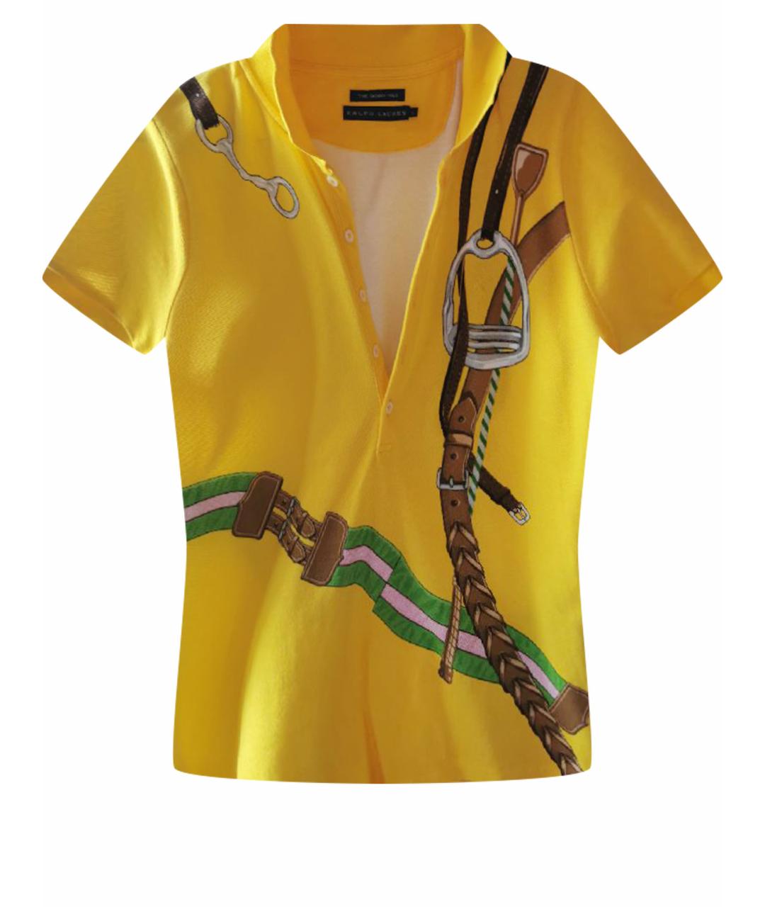 RALPH LAUREN Желтая хлопковая кэжуал рубашка, фото 1