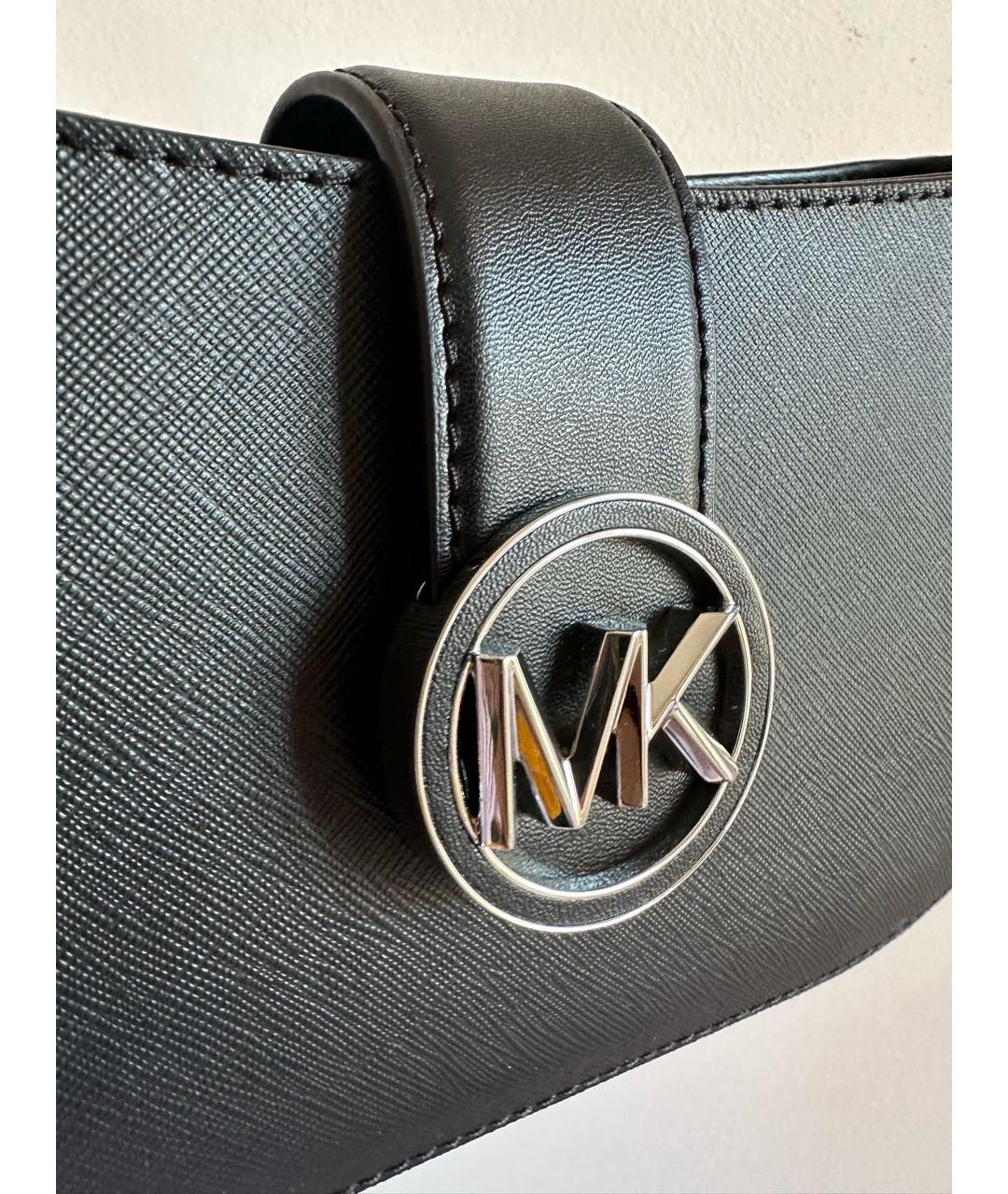 MICHAEL KORS Черная сумка через плечо из искусственной кожи, фото 5
