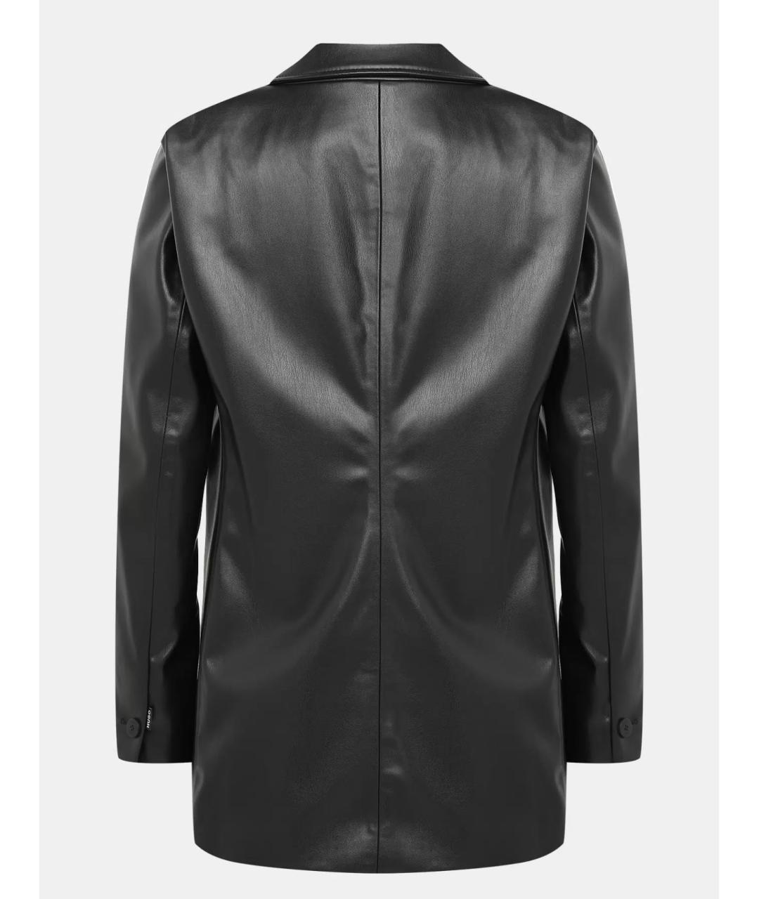 HUGO BOSS Черный полиэстеровый жакет/пиджак, фото 2