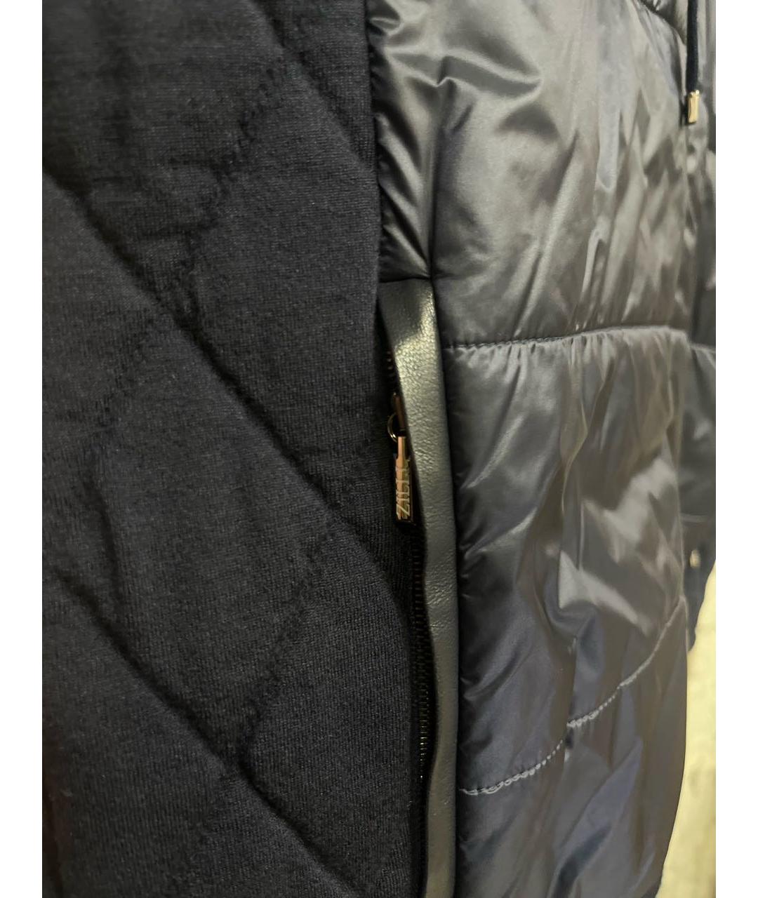 ZILLI Темно-синий шерстяной жилет, фото 5