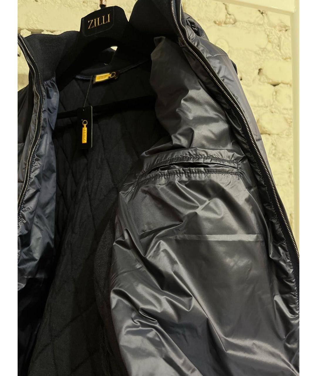 ZILLI Темно-синий шерстяной жилет, фото 8