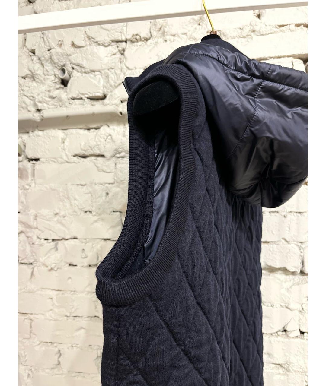 ZILLI Темно-синий шерстяной жилет, фото 9